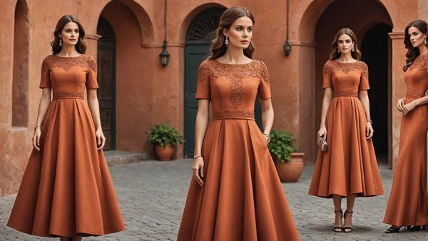 Découvrez la collection élégante de robe terracotta pour toutes occasions